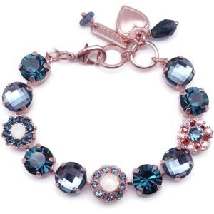 Mariana Mood Indigo Rose Gold Bracelet Blue & White Mix Crystal Mosaic 1069 NWT